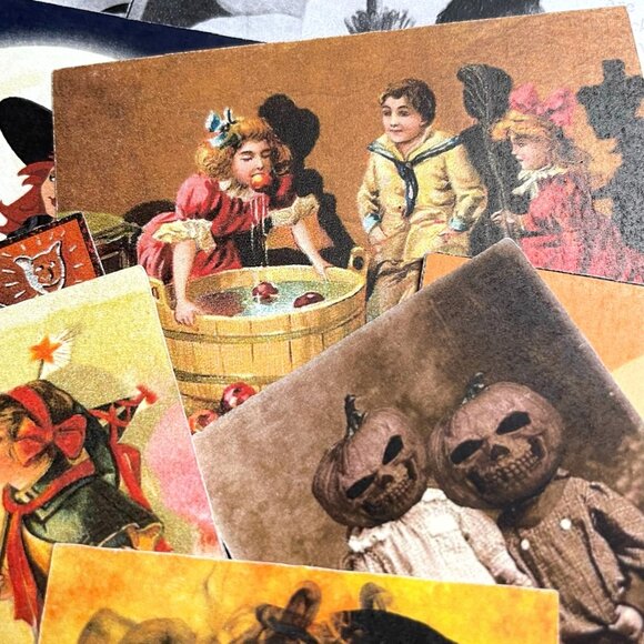 Halloween Junk Journal Ephemera 55 Pieces Horror Scary Gothic mq Craft Embellish - Picture 7 of 7